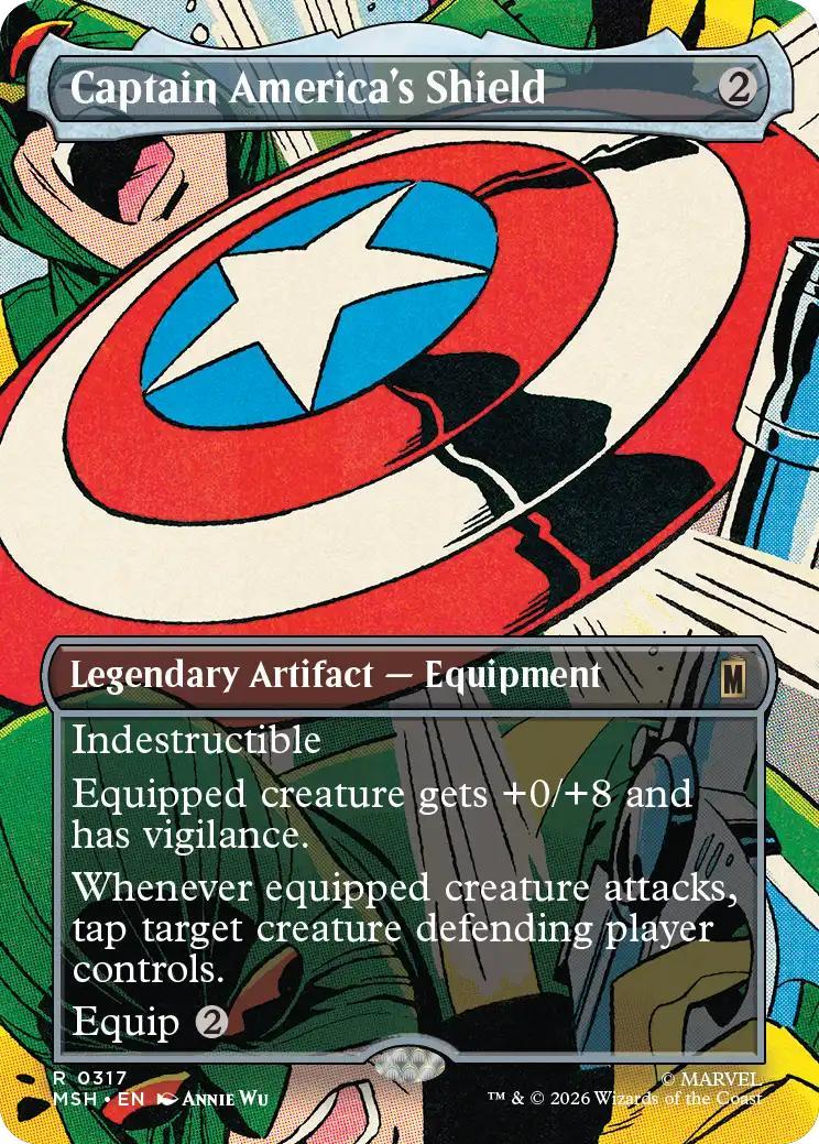 Captain America's Shield [317] [Borderless] [Scene Card] [Marvel Super Heroes] [Non-Foil]
