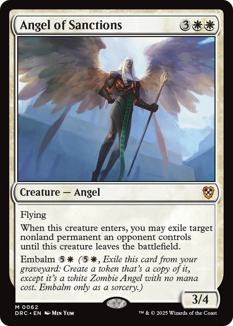 Angel of Sanctions [62] [Aetherdrift: Commander] [Non-Foil]