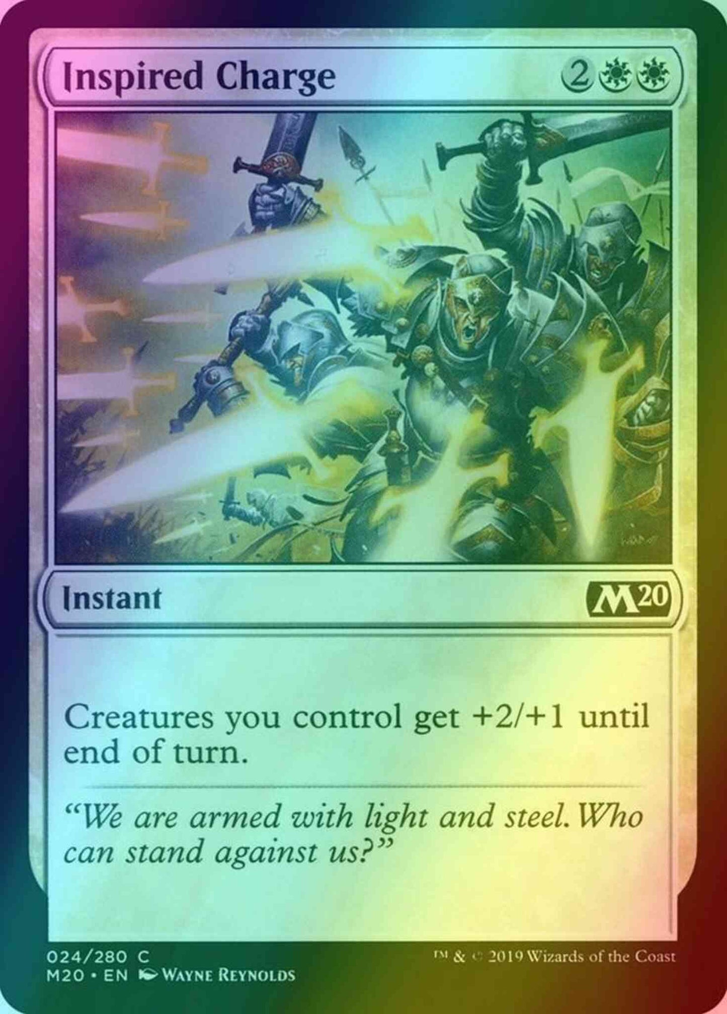 Inspired Charge [24] [Core Set 2020] [Foil]