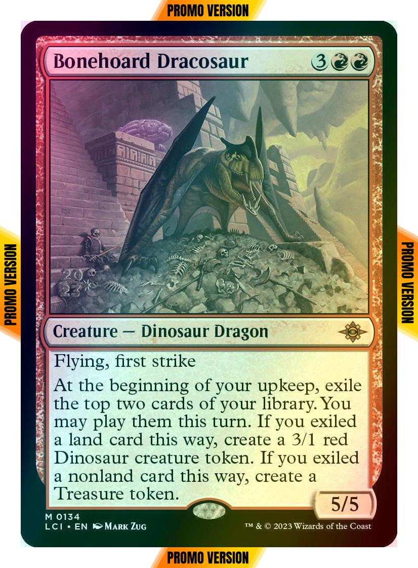 Bonehoard Dracosaur [134s] [Prerelease] [The Lost Caverns of Ixalan: Promos] [Foil]