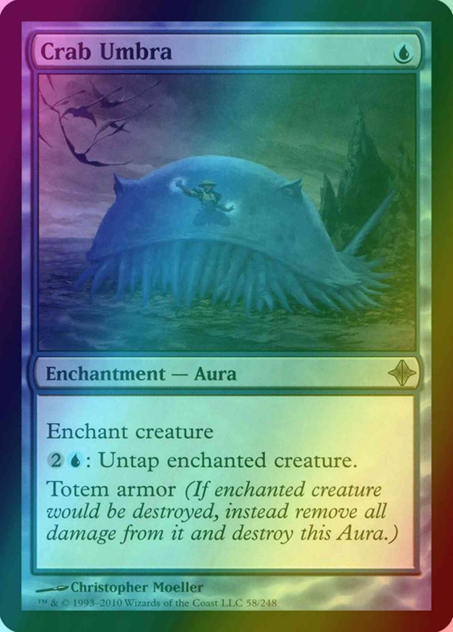 Crab Umbra [58] [Rise Of The Eldrazi] [Foil]
