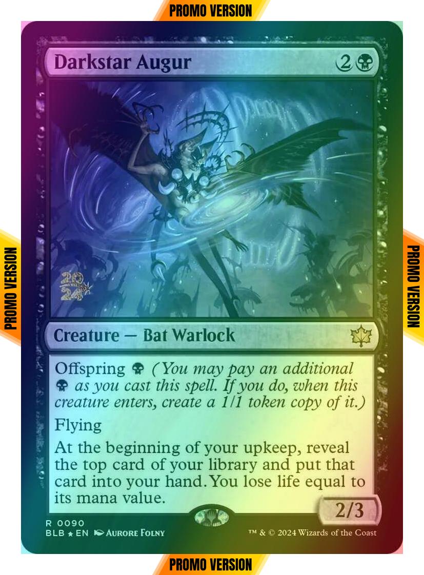 Darkstar Augur [90s] [Prerelease] [Bloomburrow: Promos] [Foil]