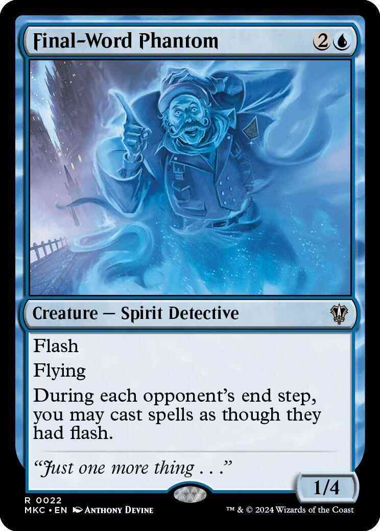 Final-Word Phantom [22] [Murders at Karlov Manor: Commander] [Non-Foil]