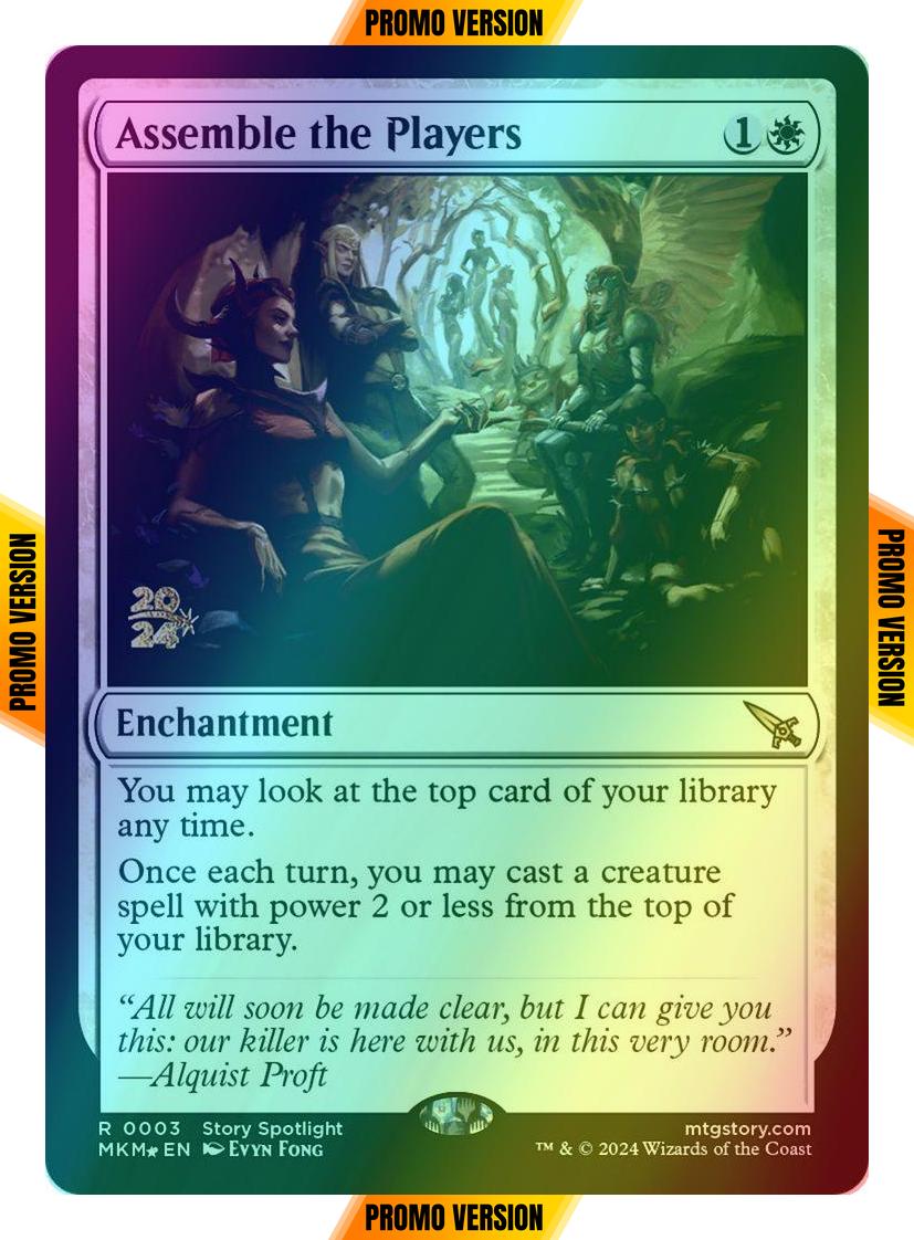 Assemble the Players [3s] [Prerelease] [Murders at Karlov Manor: Promos] [Foil]