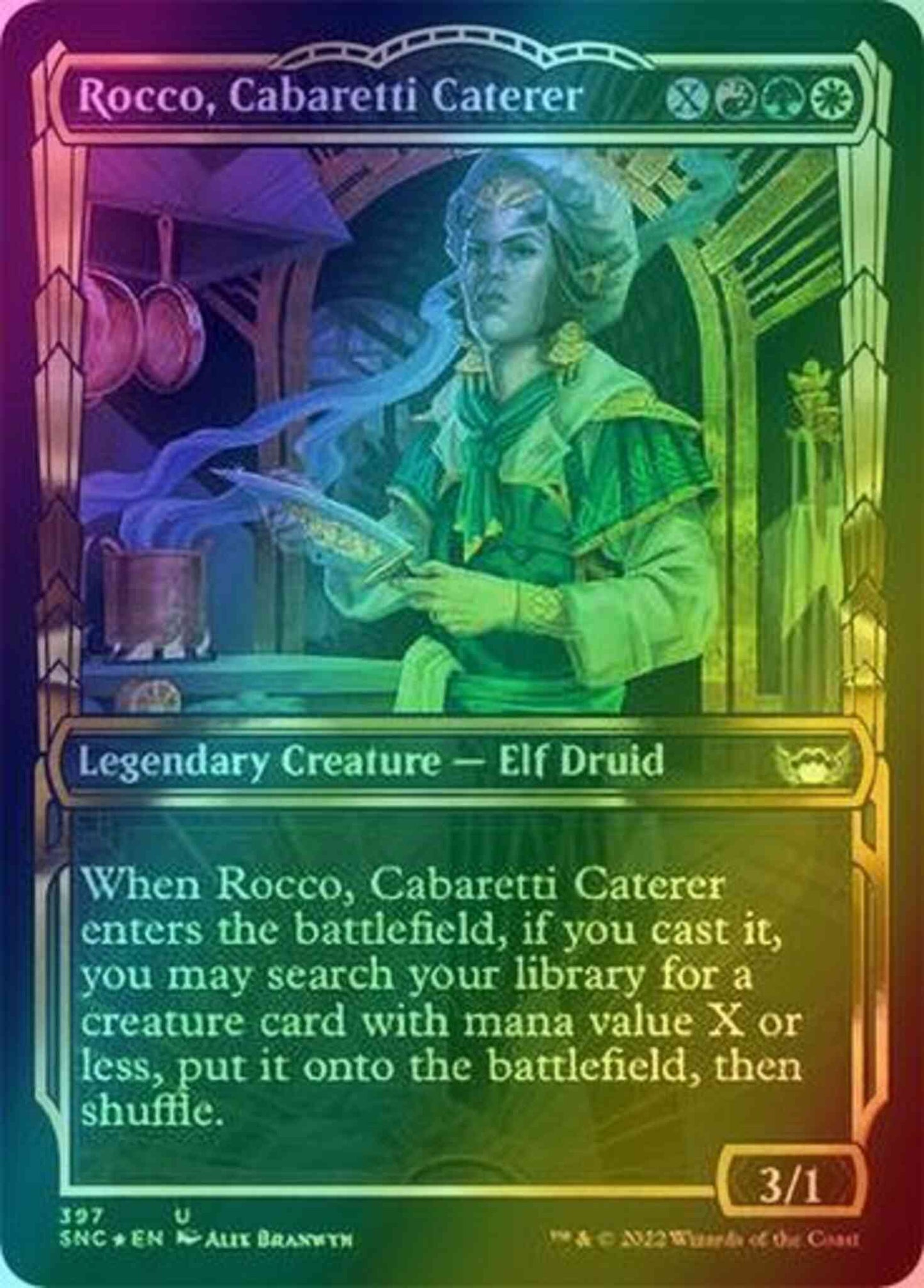 Rocco, Cabaretti Caterer [397] [Golden Age Showcase] [Streets of New Capenna] [Gilded Foil]