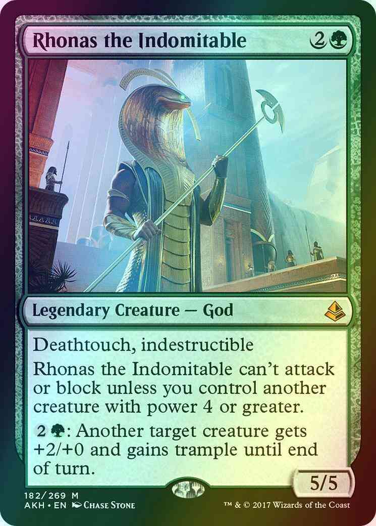 Rhonas the Indomitable [182] [Amonkhet] [Foil]
