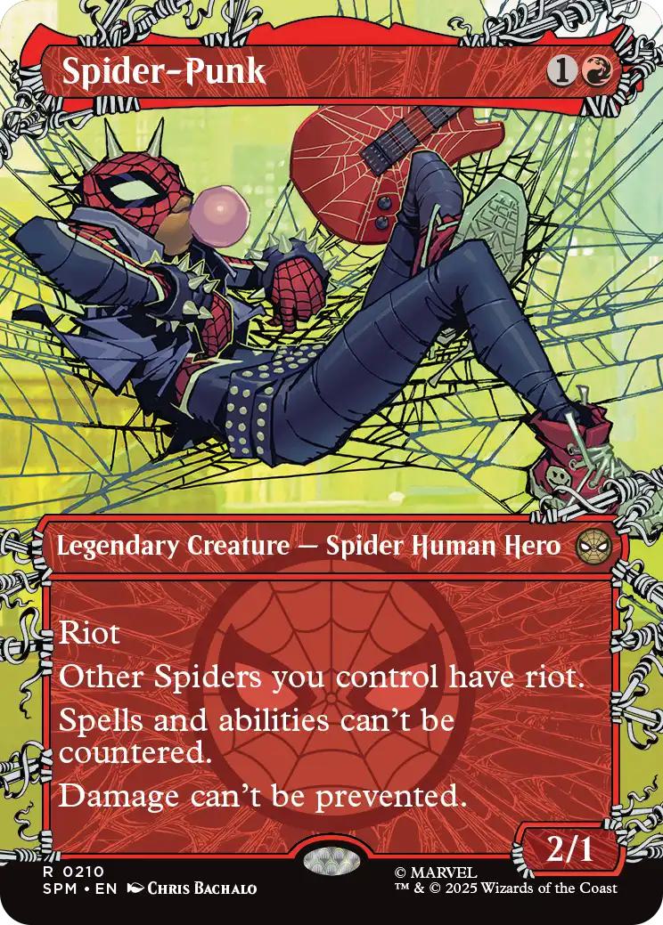 Spider-Punk [210] [Borderless] [Web-Slinger] [Marvel's Spider-Man] [Non-Foil]