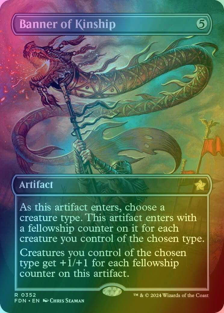 Banner of Kinship [352] [Borderless] [Foundations] [Foil]