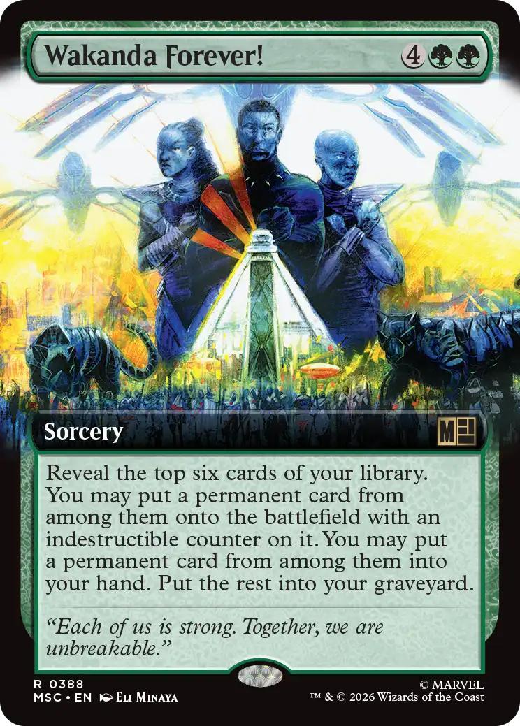 Wakanda Forever! [388] [Extended Art] [Marvel Super Heroes: Commander] [Non-Foil]