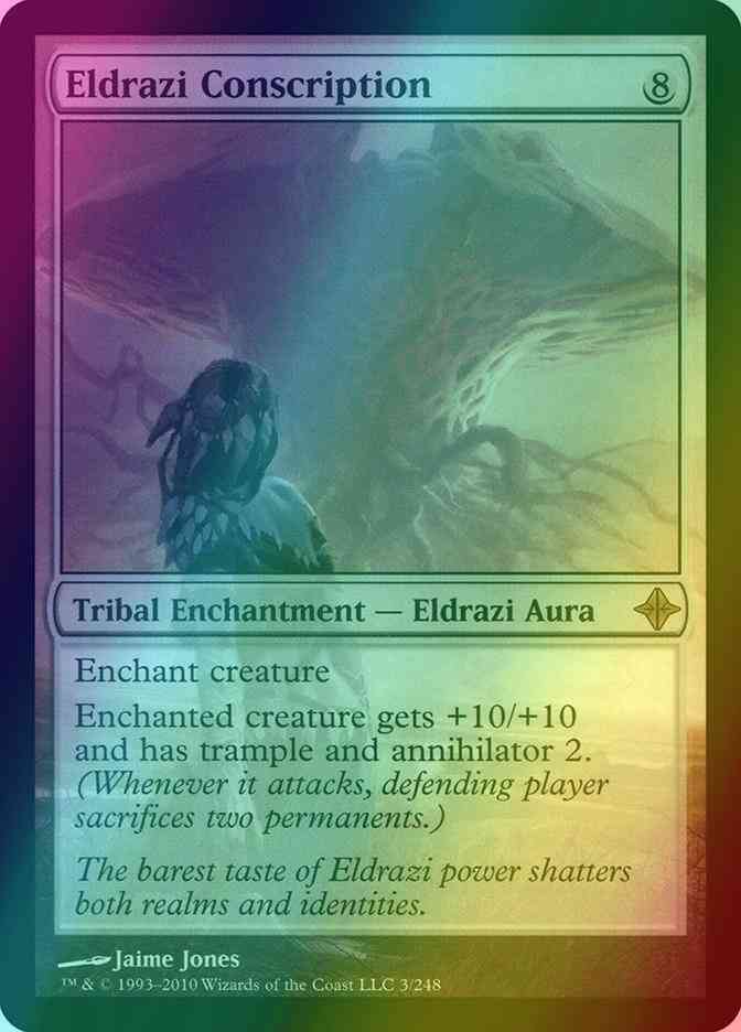 Eldrazi Conscription [3] [Rise Of The Eldrazi] [Foil]