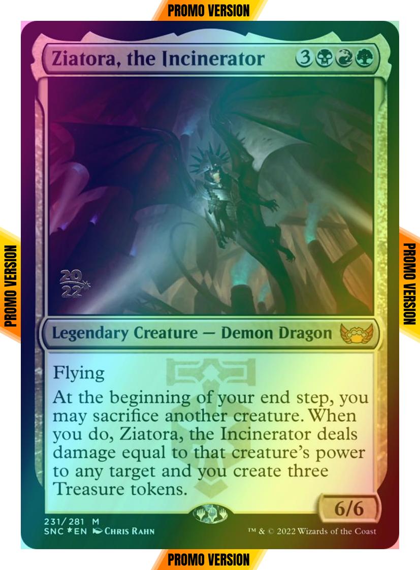 Ziatora, the Incinerator [Prerelease] [231s] [Streets of New Capenna: Promos] [Foil]