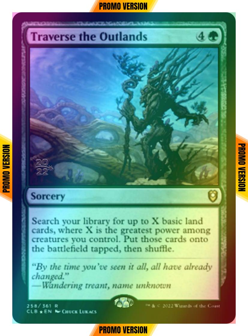 Traverse the Outlands [258s] [Prerelease] [Commander Legends: Battle for Baldur's Gate: Promos] [Foil]
