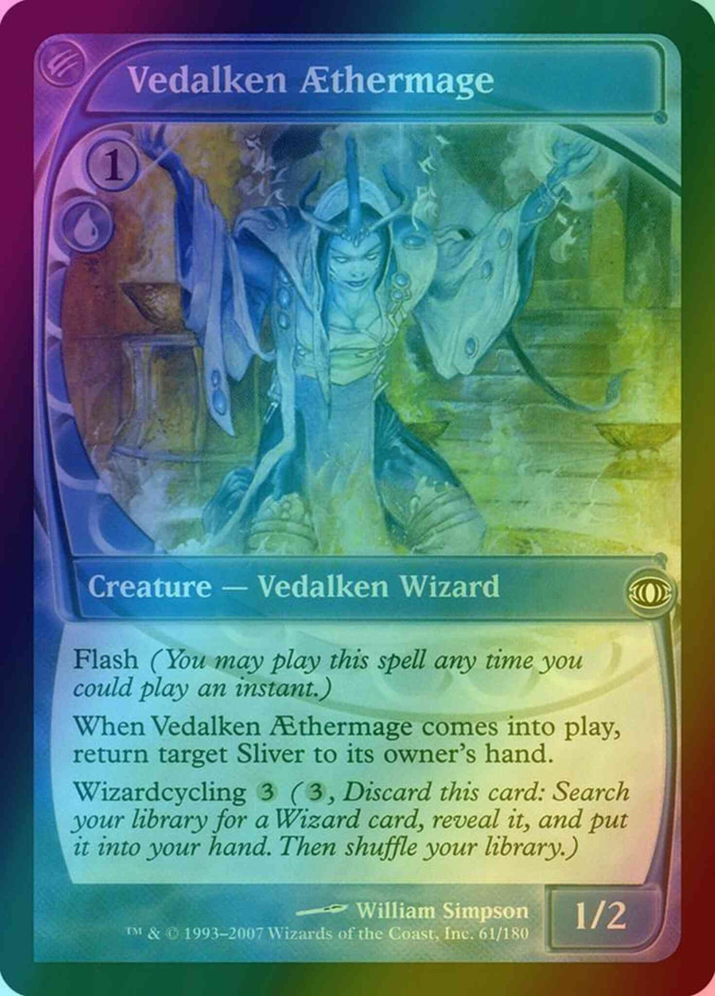 Vedalken Aethermage [61] [Future Sight] [Foil]
