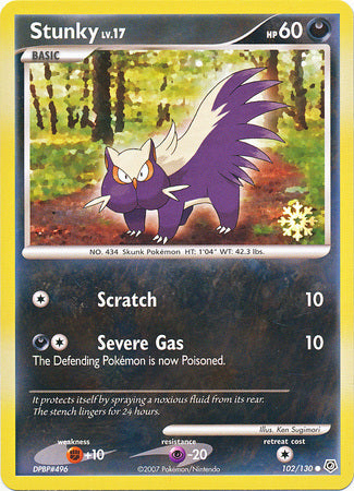 Stunky - 102/130 - Promo [Pokémon Countdown Calendar] [DP1MSP-102] [Non-Holo]