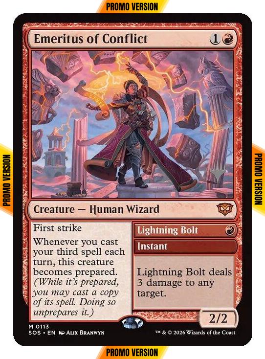 Emeritus of Conflict [113p] [Promo Pack] [Secrets of Strixhaven Promos] [Non-Foil]