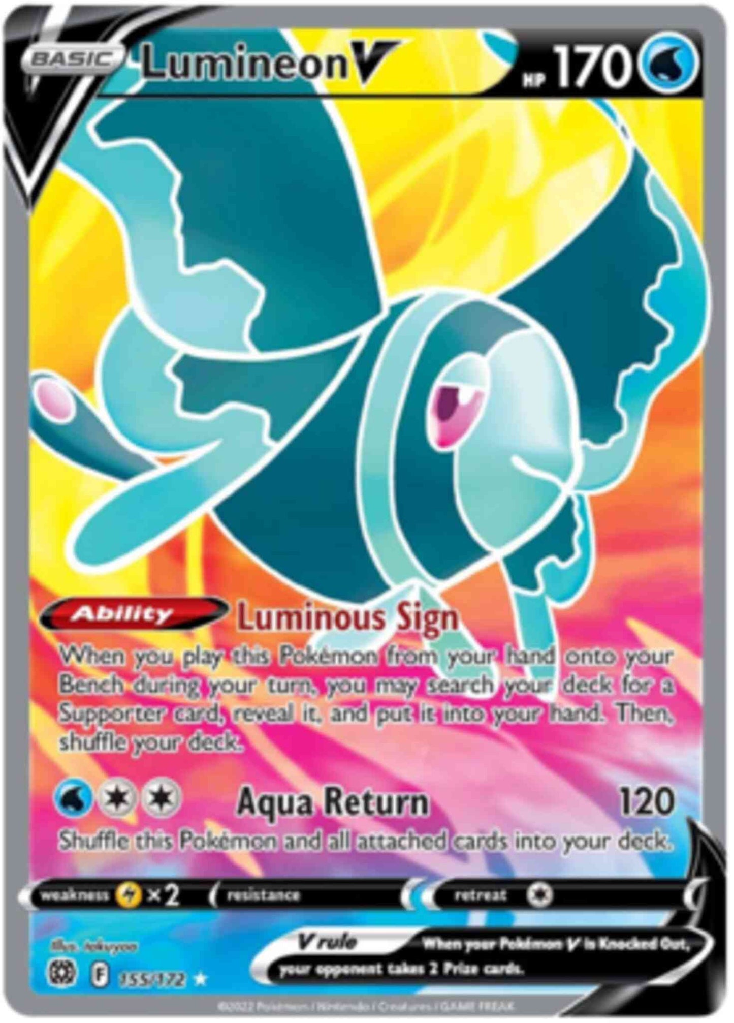 Lumineon V - 155/172 - Rare Ultra [swsh9-155] [Ultra]