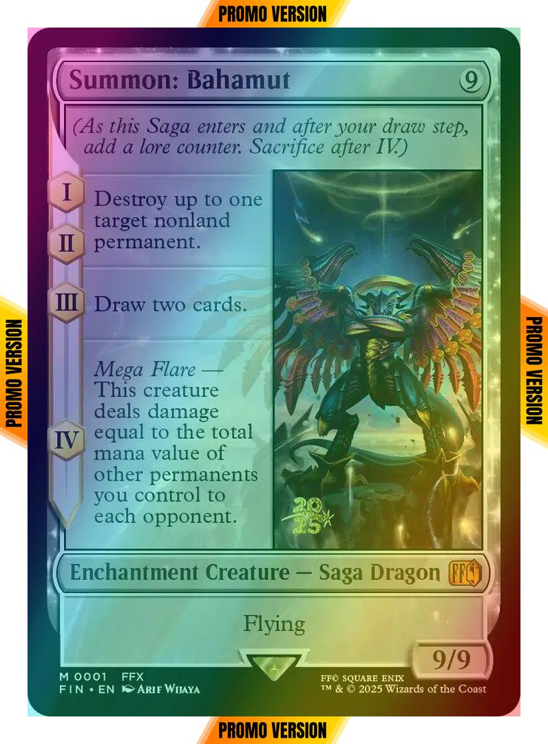 Summon: Bahamut [1s] [Prerelease] [FINAL FANTASY: Promos] [Foil]