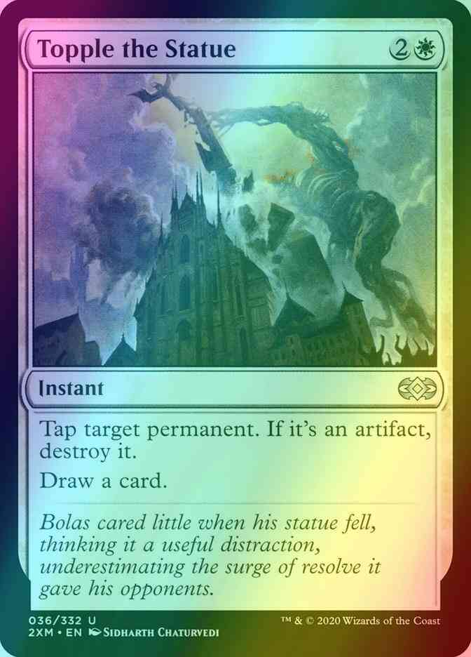 Topple the Statue [36] [Double Masters] [Foil]
