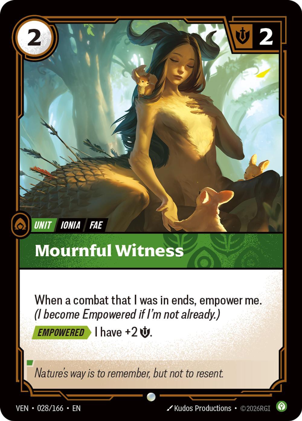 Mournful Witness - 028/166 [Vendetta] [Non Foil]