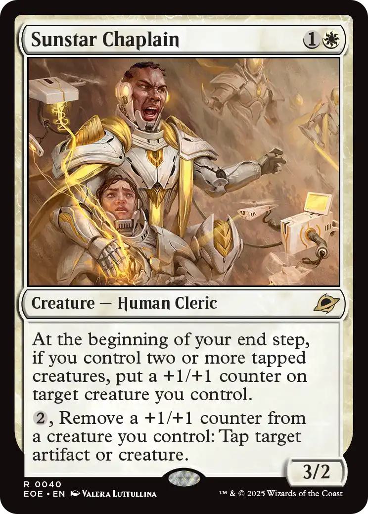 Sunstar Chaplain [40] [Edge of Eternities] [Non-Foil]