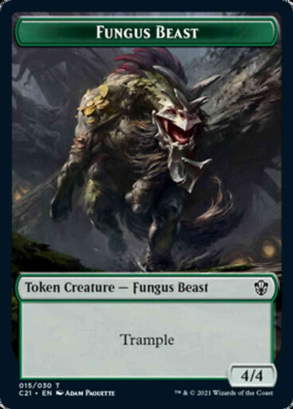 Demon Token (07) // Fungal Beast Token (15) [Commander 2021 Tokens] [Non-Foil]
