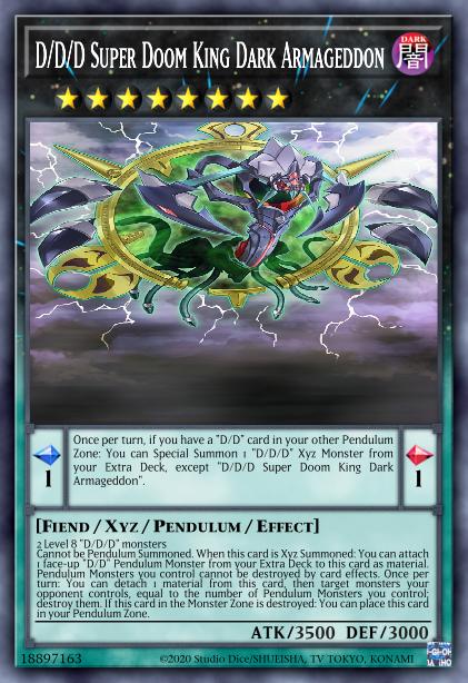 D/D/D Super Doom King Dark Armageddon - BLLR-EN008 - Ultra Rare - 1st Edition