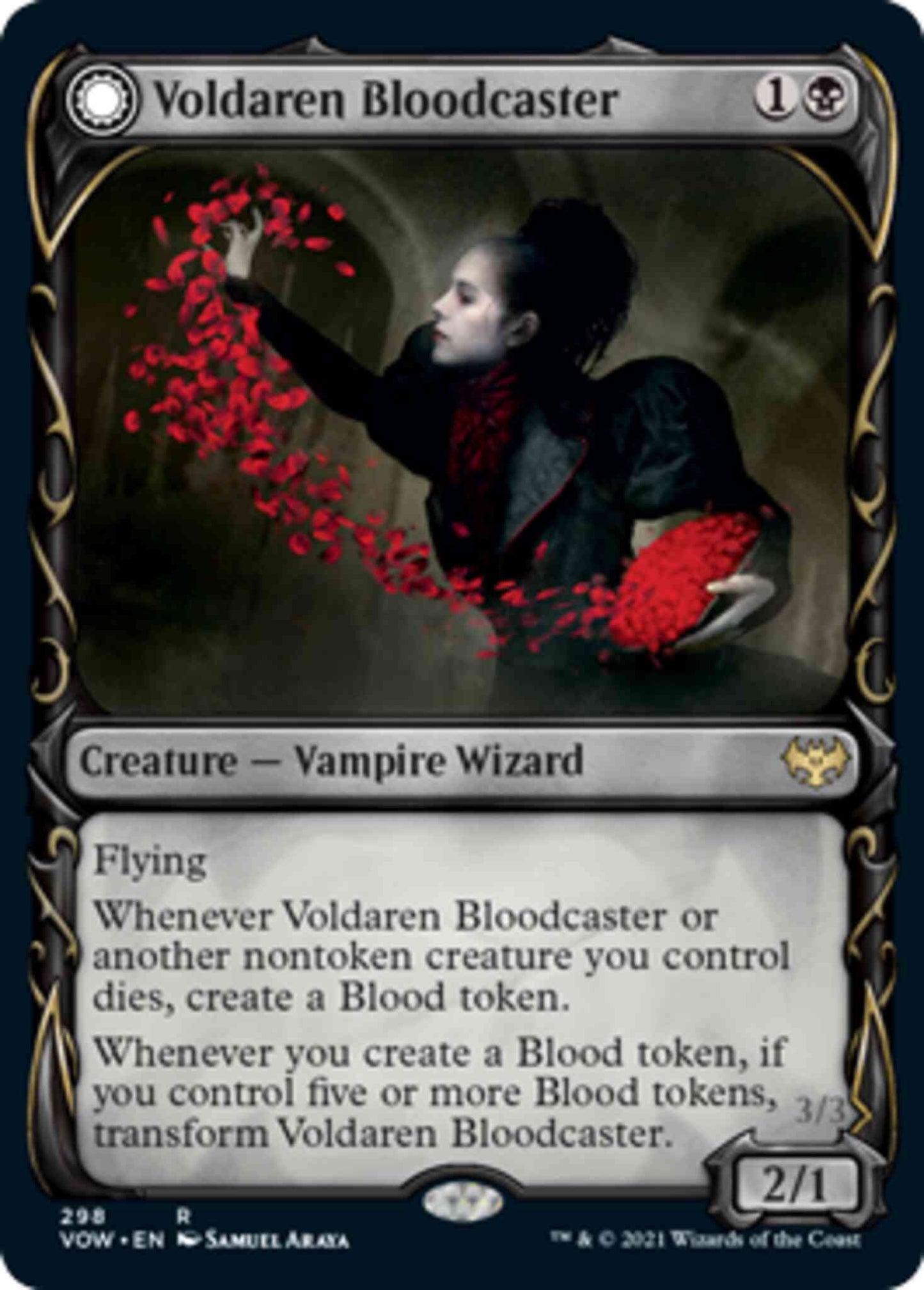 Voldaren Bloodcaster // Bloodbat Summoner [298] [Fang Frame Showcase] [Innistrad: Crimson Vow] [Non-Foil]