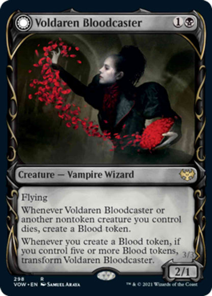 Voldaren Bloodcaster // Bloodbat Summoner [298] [Fang Frame Showcase] [Innistrad: Crimson Vow] [Non-Foil]