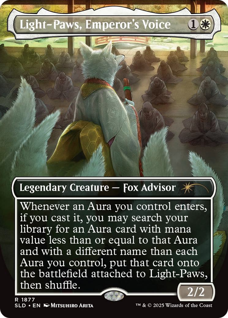 Light-Paws, Emperor's Voice [1877] [Borderless] [Mitsuhiro Arita] [Secret Lair Drop] [Non-Foil]