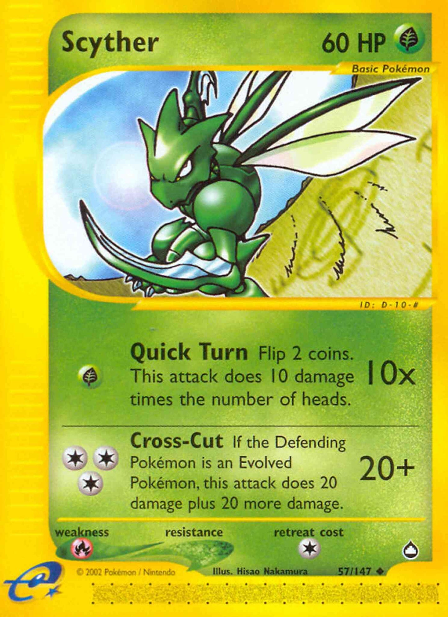 Scyther - 57/147 - Uncommon [ecard2-57] [Reverse Holo]