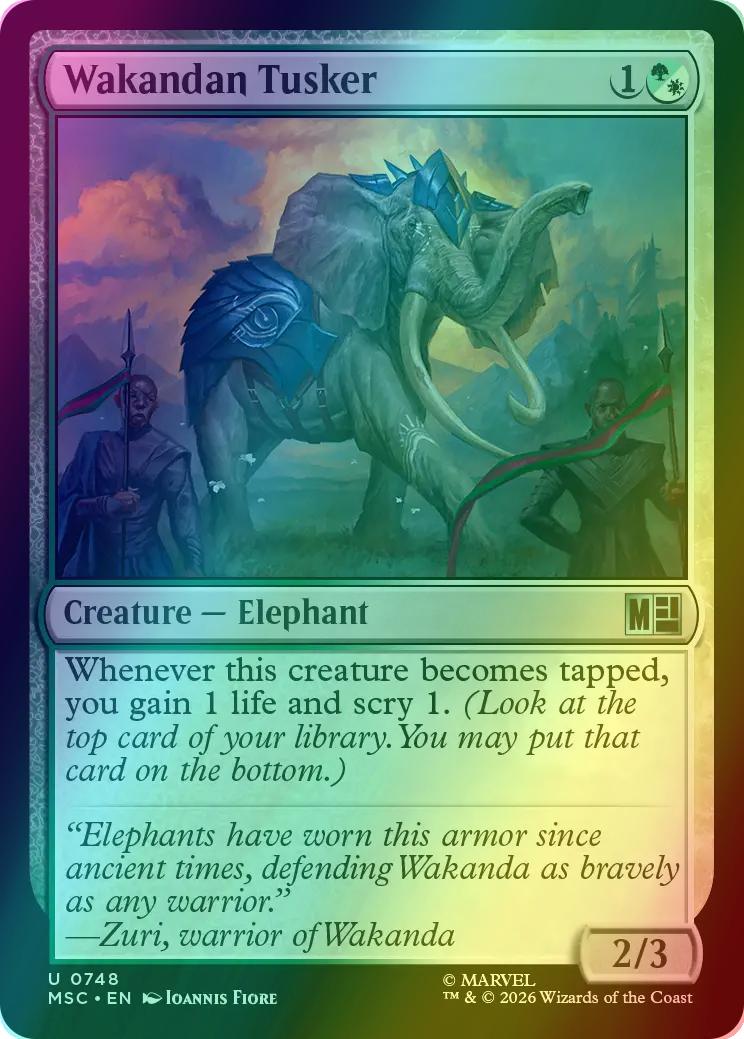 Wakandan Tusker [748] [Jumpstart] [Marvel Super Heroes: Commander] [Foil]