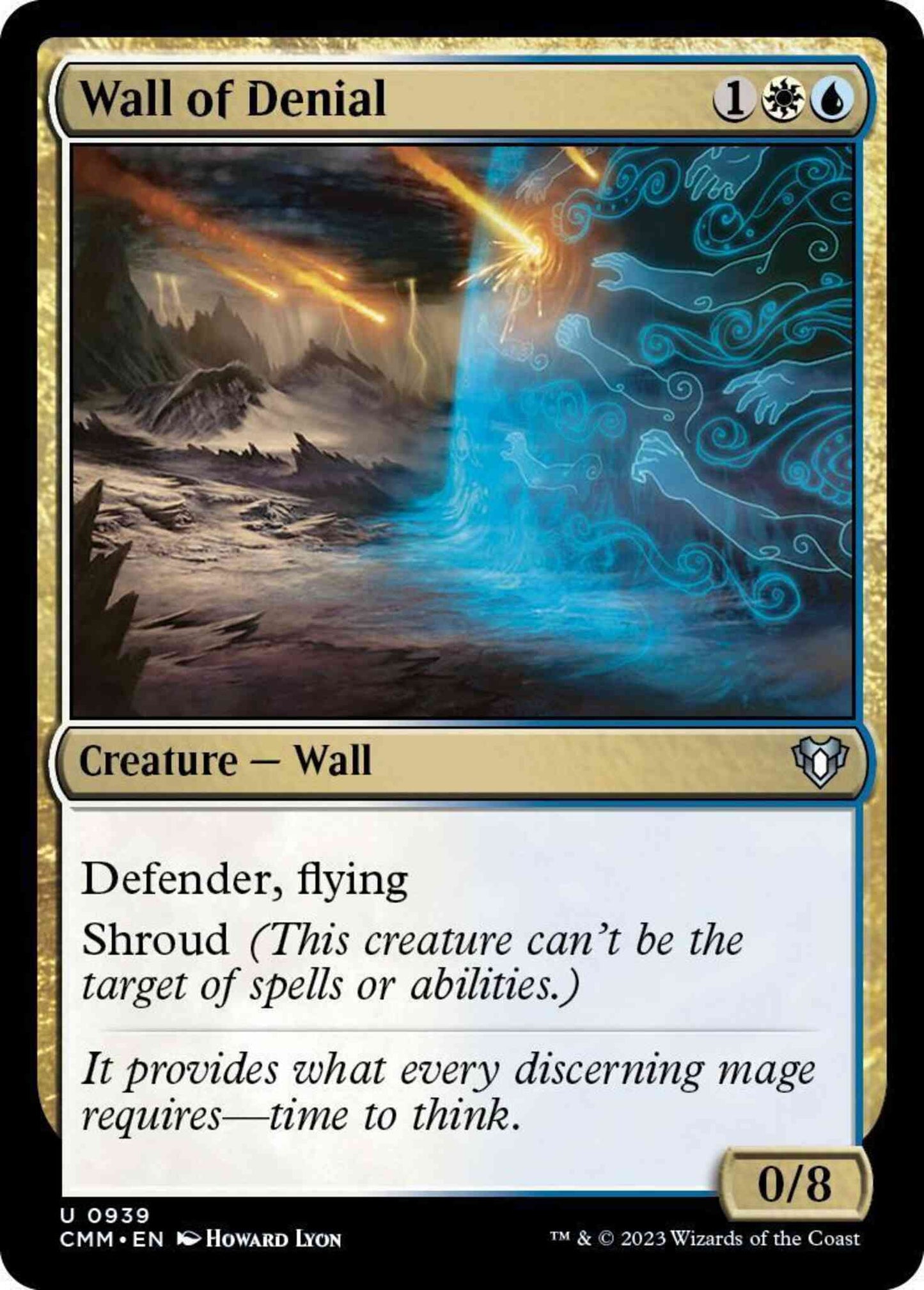Wall of Denial [939] [Commander Masters] [Non-Foil]