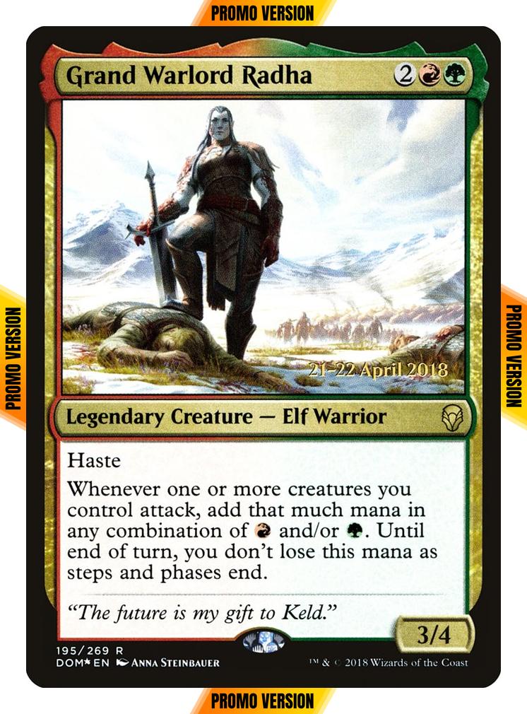 Grand Warlord Radha [195s] [Dominaria Promos] [Foil]
