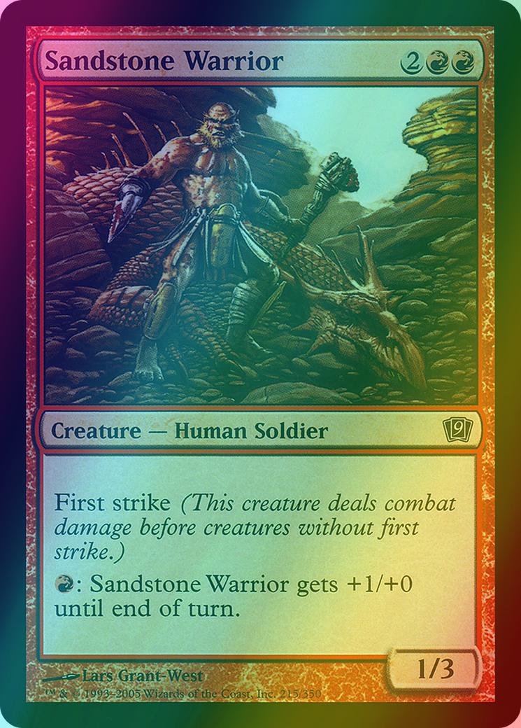 Sandstone Warrior [215x] [Ninth Edition] [Foil]