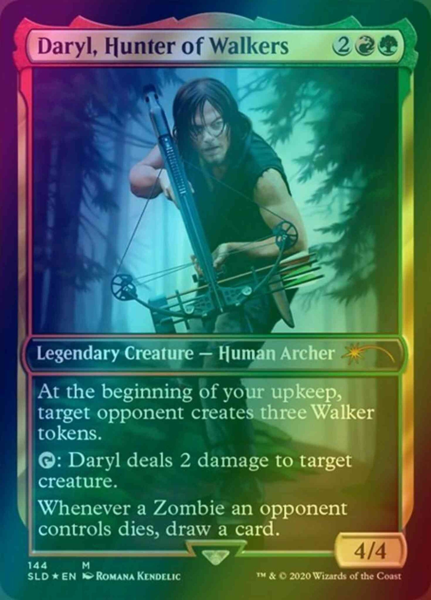 Daryl, Hunter of Walkers [0144] [Full Art] [Walking Dead] [Secret Lair Drop] [Foil]