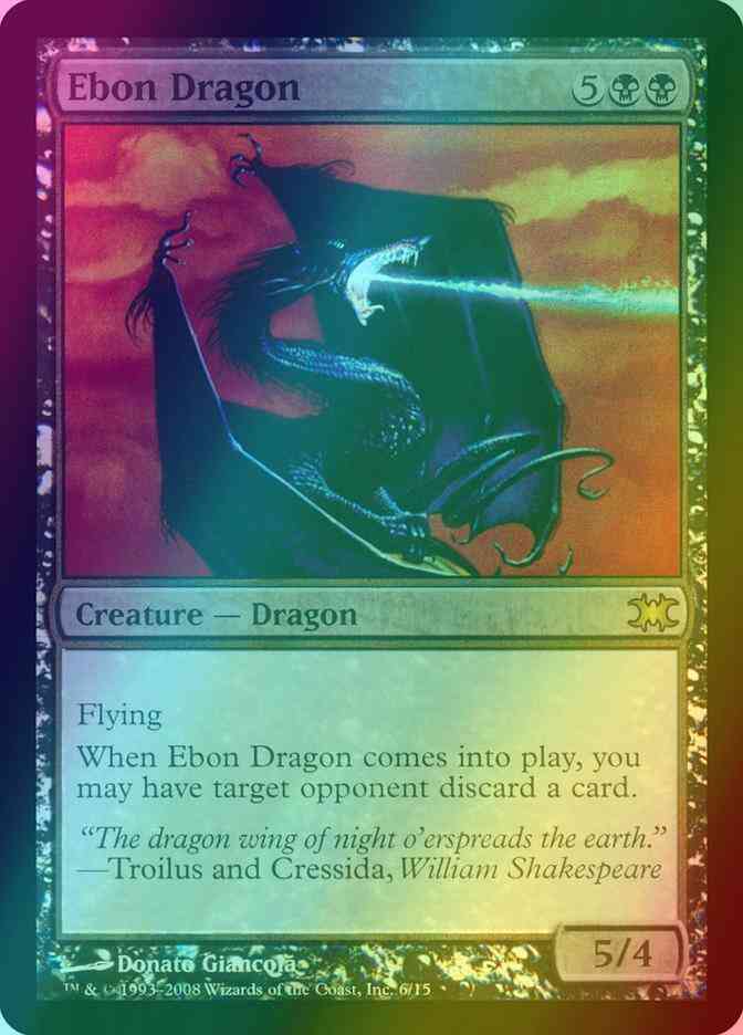 Ebon Dragon [6] [From the Vault: Dragons] [Foil]