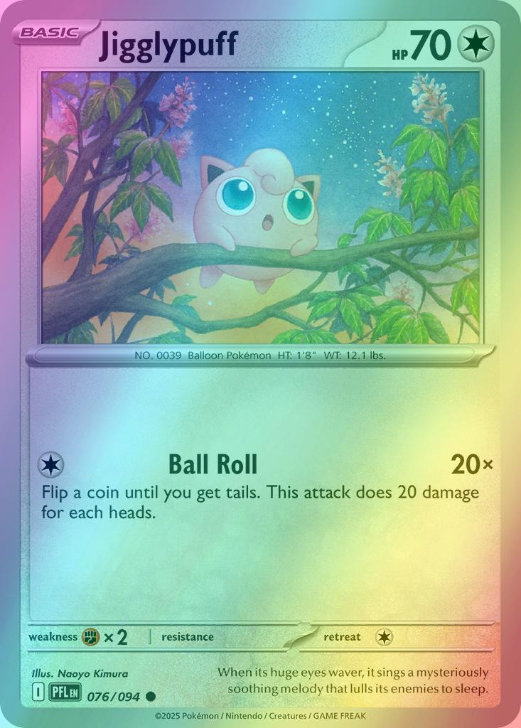 Jigglypuff - 076/094 - Common [me02-076] [Reverse Holo]