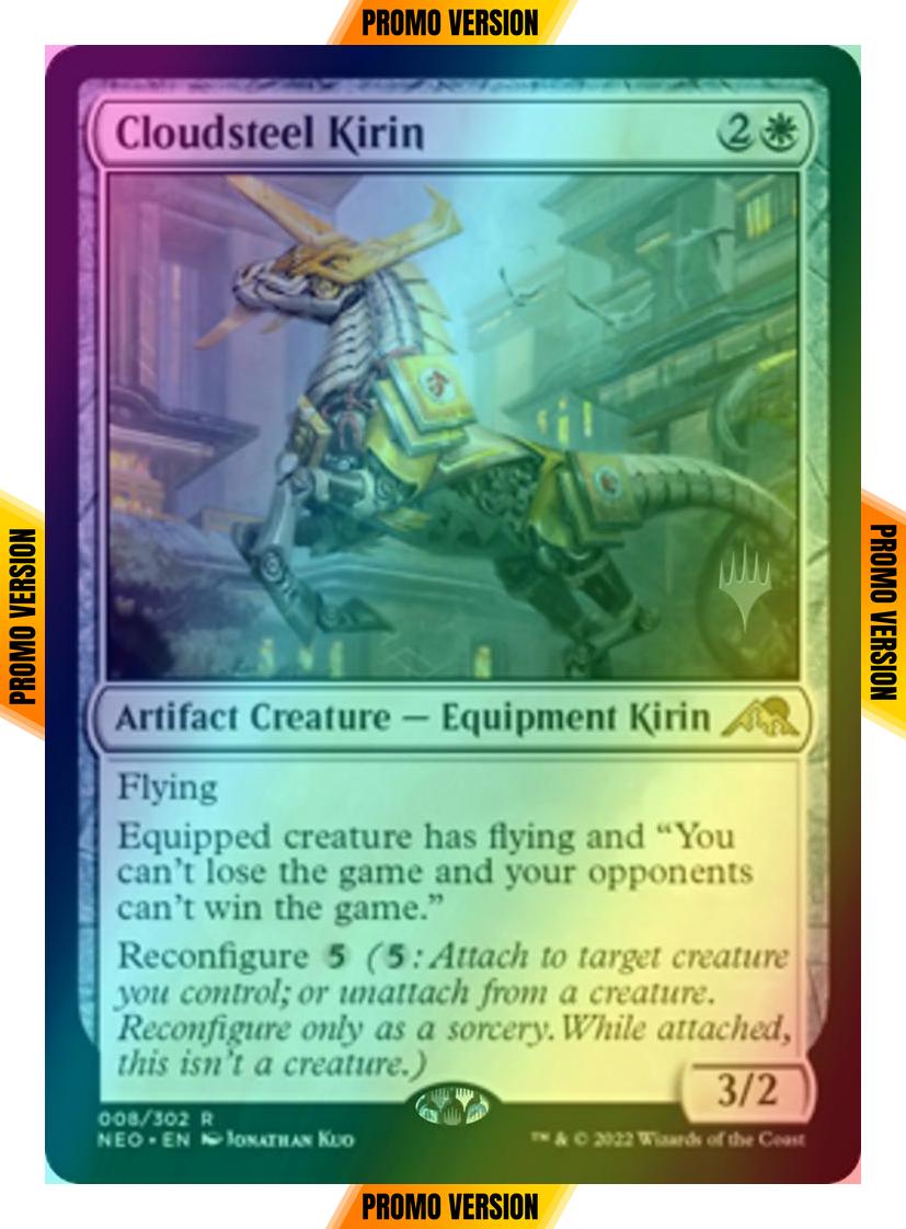 Cloudsteel Kirin [Promo Pack] [8p] [Kamigawa: Neon Dynasty: Promos] [Foil]