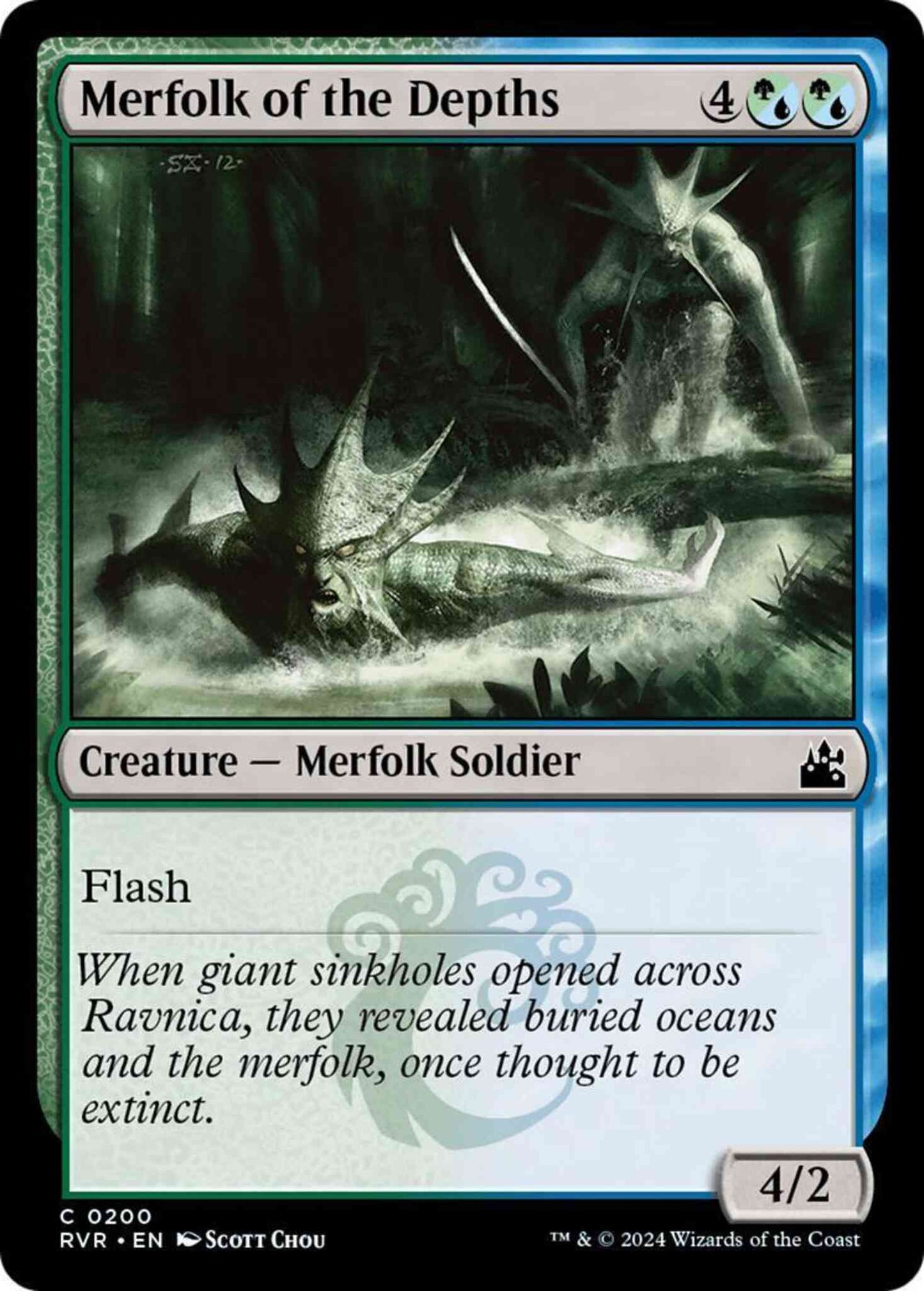 Merfolk of the Depths [200] [Ravnica Remastered] [Non-Foil]