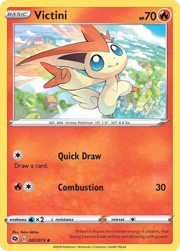 Victini - 007/073 - Uncommon [swsh35-007] [Reverse Holo]