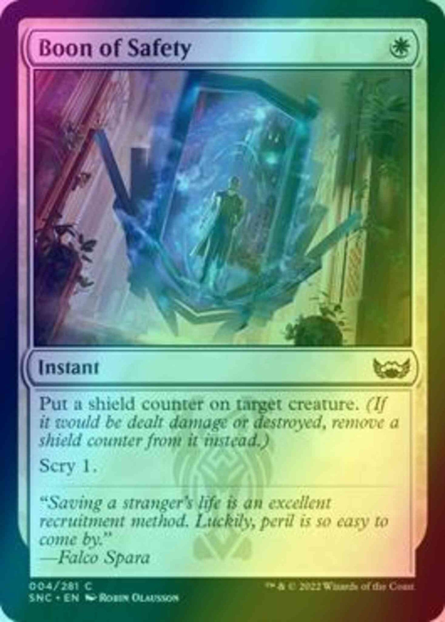 Boon of Safety [4] [Streets of New Capenna] [Foil]