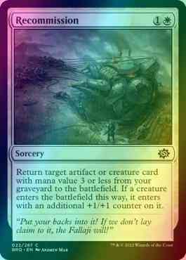 Recommission [22] [The Brothers' War] [Foil]