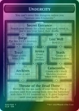 The Initiative // Undercity Token [20] [Commander Legends: Battle for Baldur's Gate: Tokens] [Foil]