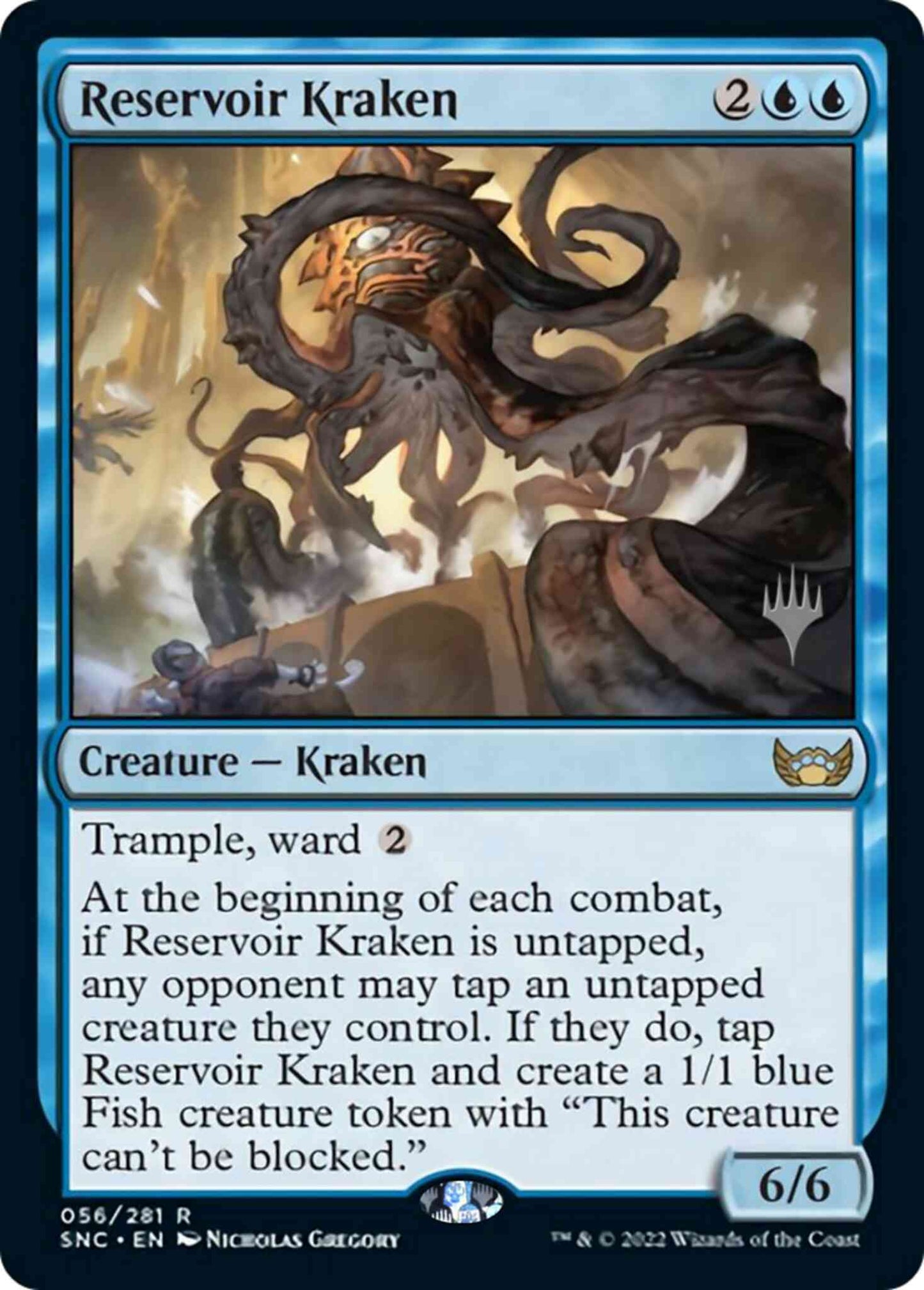 Reservoir Kraken [Promo Pack] [56p] [Streets of New Capenna: Promos] [Non-Foil]