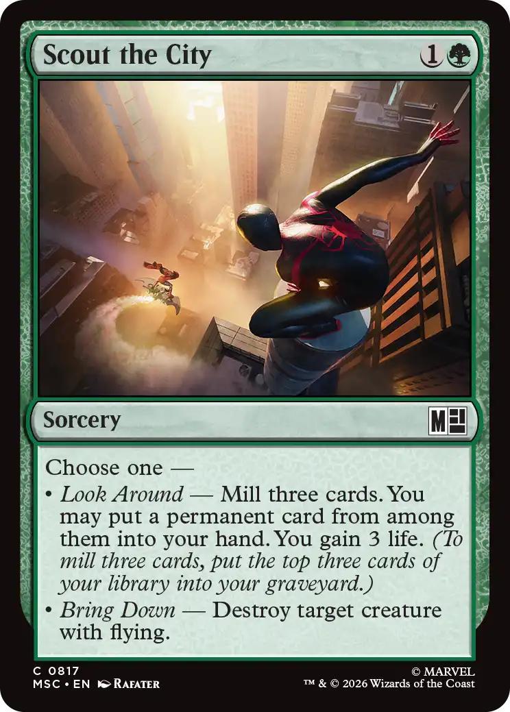 Scout the City [817] [Jumpstart] [Marvel Super Heroes: Commander] [Non-Foil]