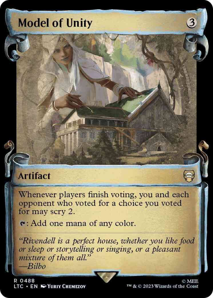 Model of Unity [488] [Scrolls Showcase] [The Lord of the Rings: Tales of Middle-earth: Commander] [Non-Foil]