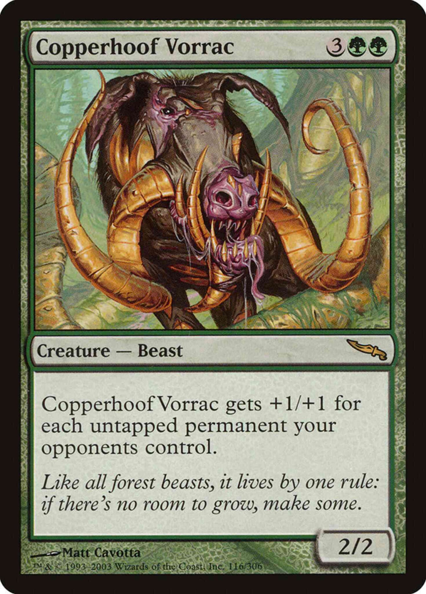 Copperhoof Vorrac [116] [Mirrodin] [Non-Foil]