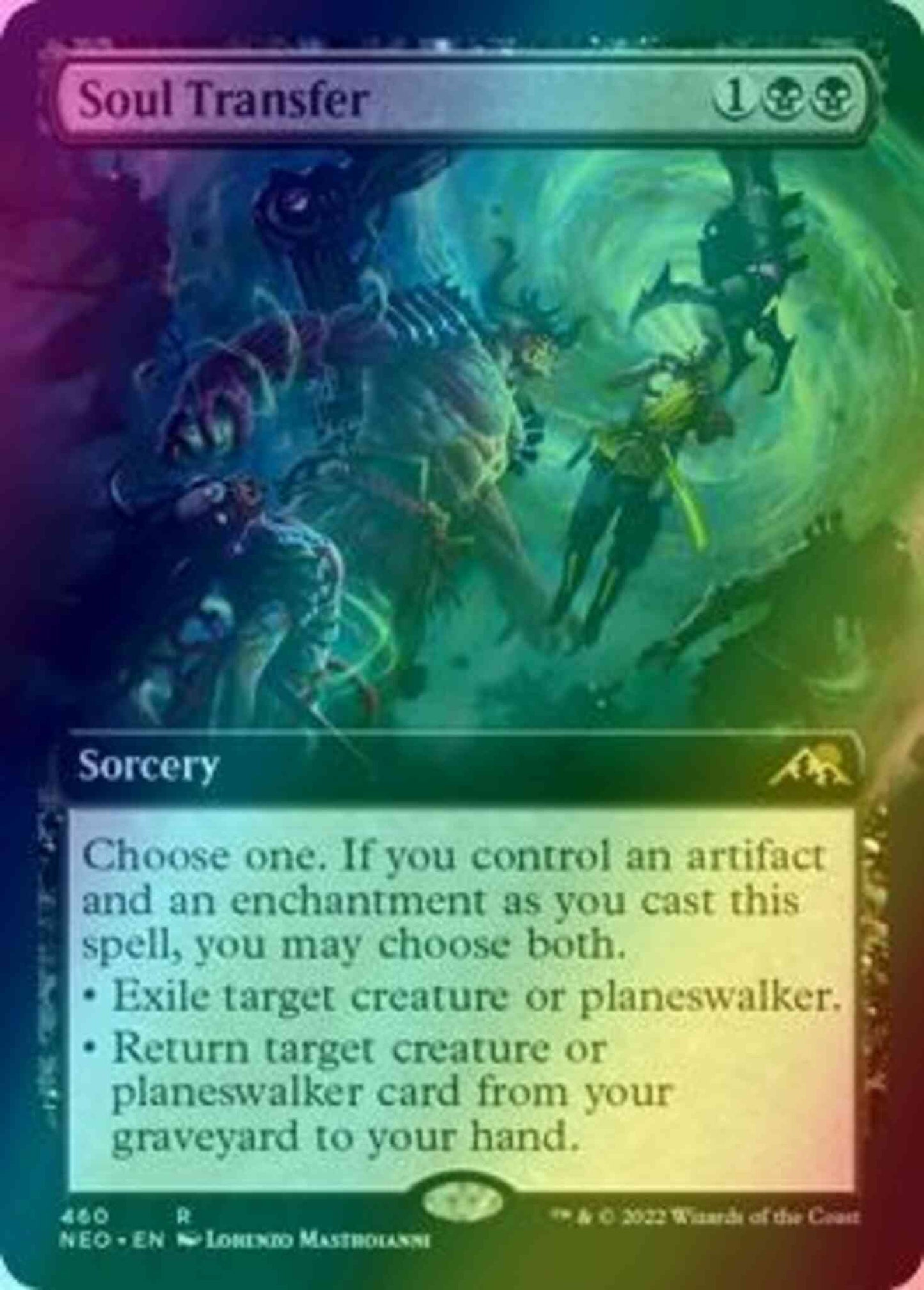 Soul Transfer [460] [Extended Art] [Kamigawa: Neon Dynasty] [Foil]
