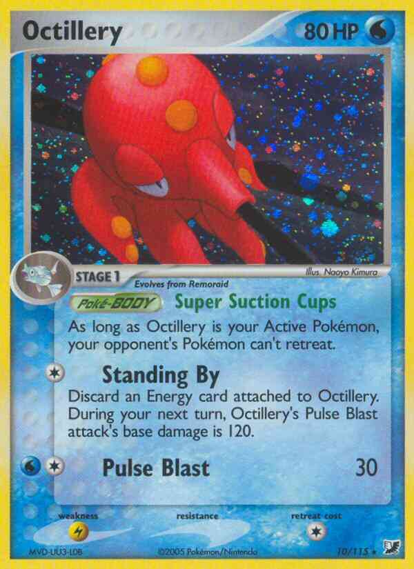 Octillery - 10/115 - Rare Holo [ex10-10] [Reverse Holo]