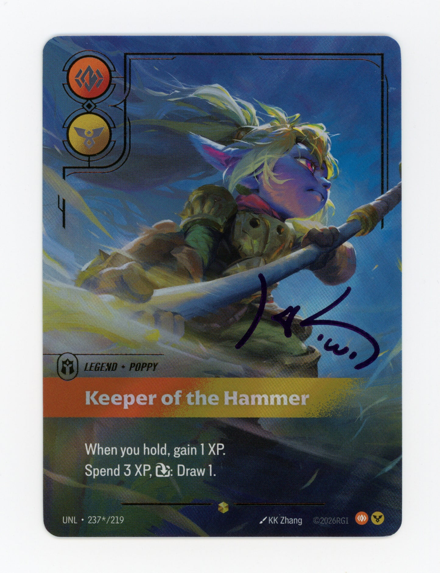 Keeper of the Hammer (Poppy) — Signature|Foil — ID 19209